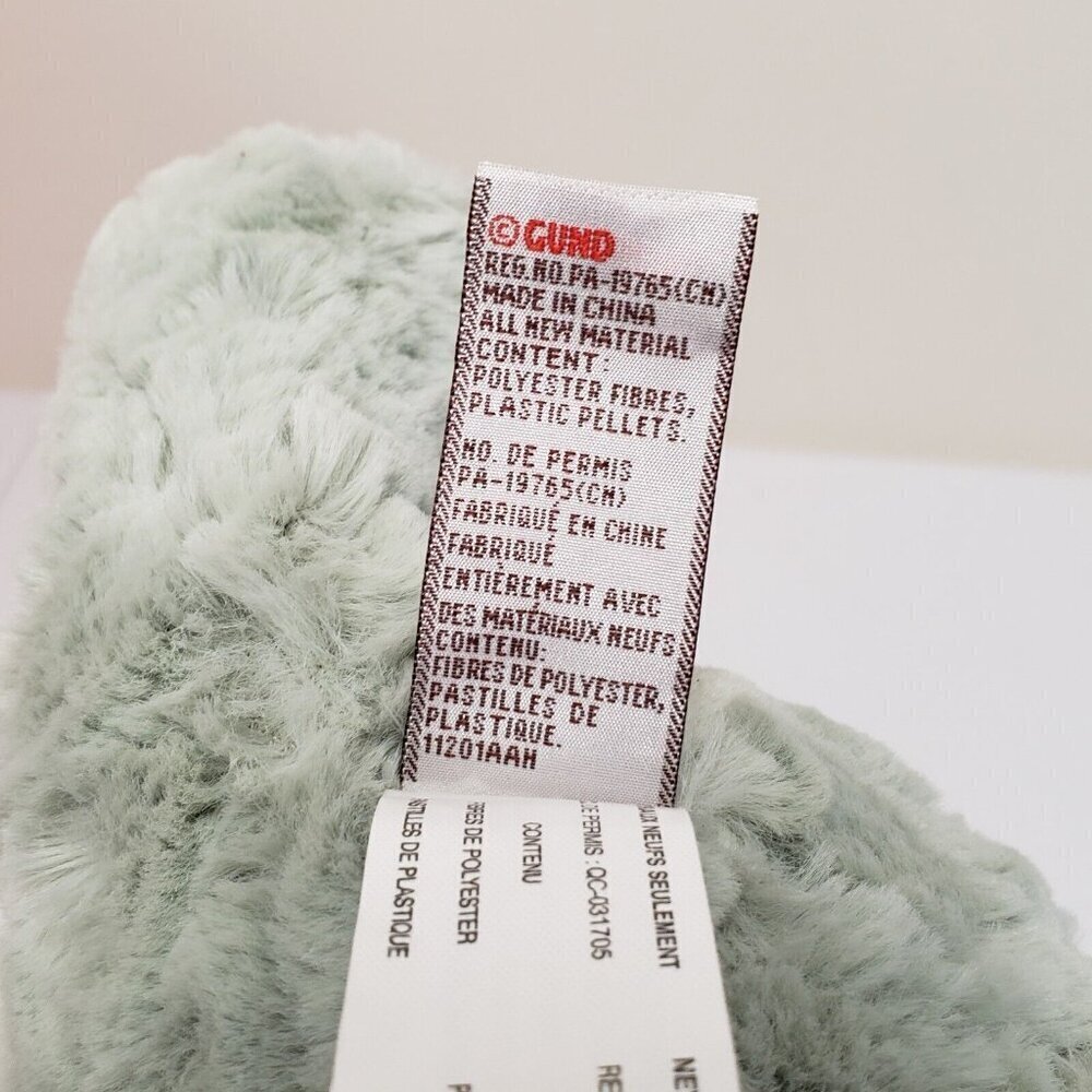 Gund Cozys Elephant Green Gray 6058948 Stuffed Animal Plush - Picture 7 of 10